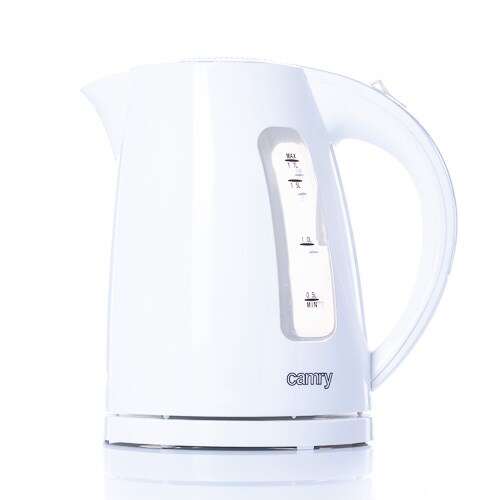 Camry | Kettle | CR 1255 | Standard | 2200 W | 1.7 L | Plastic | 360° rotational base | White