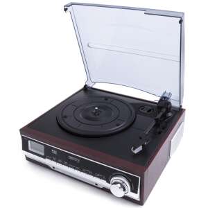 Camry CR1168 Turntable with Bluetooth and MP3 recording, angled view - Camry