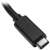 A StarTech.com HB30C3A1GE USB-C - Gigabit Ethernet adapter USB-C csatlakozójának közeli képe