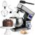 Camry CR4223 stand mixer with attachments and cake examples