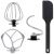 Camry CR4223 mixer attachments: whisk, dough hook, beater, spatula