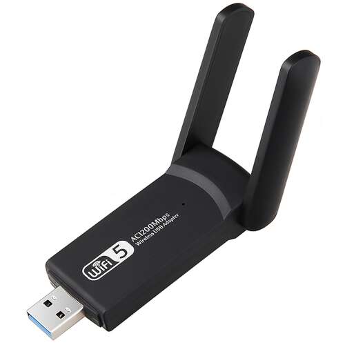 USB WiFi stick adapter, dupla antennával, ultragyors 1200Mbit/s sebességgel, 15m hatótávolsággal 106767763