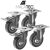 MALATEC 4-piece caster wheel set