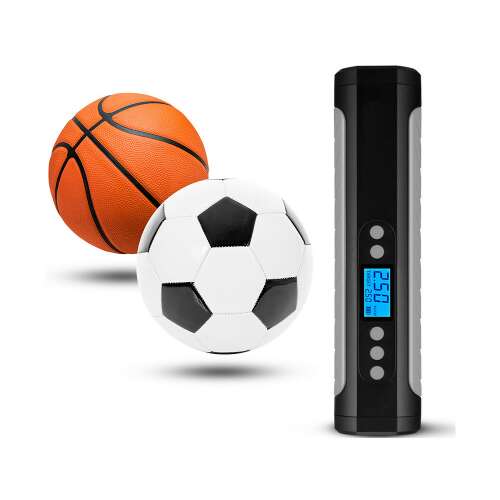 Heckermann PRO Akku-Luftpumpe zum Aufpumpen von Autoreifen, Basketball und Fußball