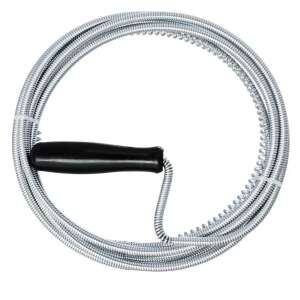 Drain cleaning snake with handle, 3 meter long, silver and black - Cleaning Tool