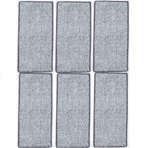 Microfiber Mop Cloths Set, Grey, 30 x 10 cm, 6 pcs 106770586 - Cleaning Tool