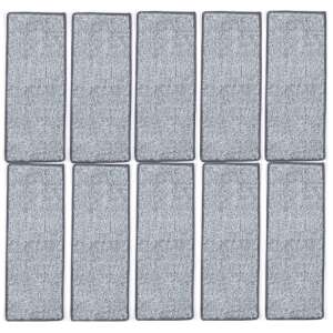 Microfiber Mop Cloths, Grey, 30 x 10 cm, 10 pcs 106770613 - Cleaning Tool