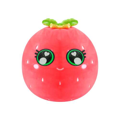 Biggies felfújható plüss mini eper, piros plüss játék nagy szemekkel és aranyos arccal