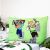 Minecraft Steve and Alex Pillowcase - Green Microfiber Bedding