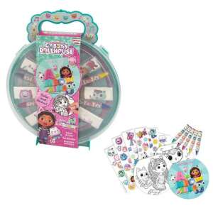 Gabby's Dollhouse Cutie de artă de călătorie, set de colorat și autocolante cu creioane colorate, autocolante și o tabletă de colorat - Nonbrand Jocuri si jucarii creative