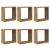 vidaXL Kocka Fali Polc - 6 db - 30x15x30 cm 106786963