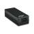 Adapter PoE Intellinet 524179, Fast Ethernet, 52V, czarny, Power over Ethernet Injektor, adapter sieciowy, widok z boku