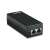 Adapter PoE Intellinet 524179, Fast Ethernet, 52V, czarny, Power over Ethernet Injektor, adapter sieciowy, widok z przodu
