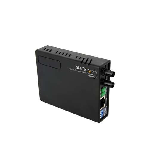 StarTech.com MCM110ST2EU Száloptikai-Ethernet média konverter, fekete, 100 Mbps, 1310 nm