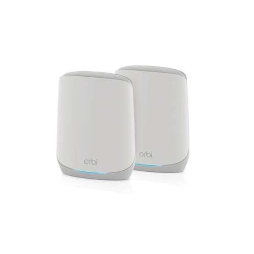 NETGEAR Orbi RBK762S Wi-Fi 6 Router-System, Weiß, 2er-Pack
