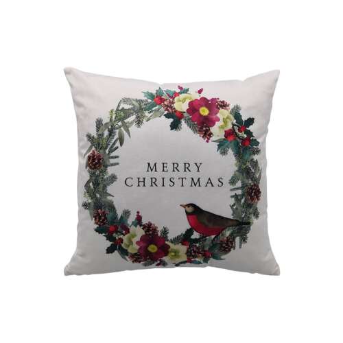 Bársony díszpárna Karácsonyi koszorú 45cm 106791433
