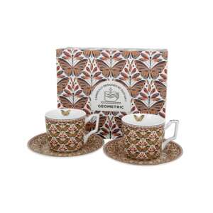 D.G.47363 Porceláncsésze+alj, 120ml, 2 személyes, dobozban, Papilio 106791707 - Tálalás