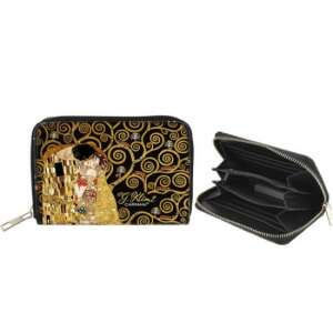 H.C.021-4901 Műbőr pénztárca 14,5x9,5x2,7cm,Klimt: The Kiss