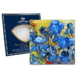 H.C.198-7305 Üvegtányér 13x13cm,Van Gogh:Íriszek 106791750 - Tányér