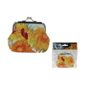 H.C.021-3706 Műbőr pénztárca 9x7,5x2cm,Van Gogh:Napraforgók