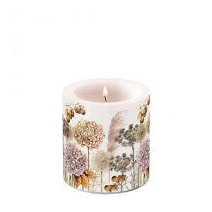 AMB.19218690 Dried flowers átvilágítós gyertya 8x7,5cm 106791847 - Ambiente