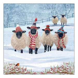 AMB.33318915 Warm winter woolies papírszalvéta 33x33cm, 20db-os 106791885 - Szalvéta