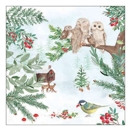 AMB.33318995 Winter outdoor papírszalvéta 33x33cm, 20db-os 106791897