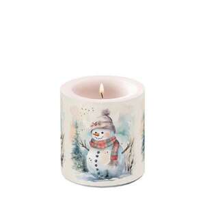 AMB.39218890 Snowman in nature ávilágítós gyertya 8x7,5cm 106791942 - Lakberendezés