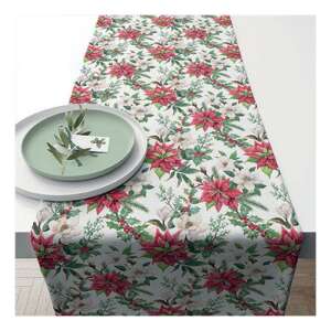 AMB.36618875 Christmas florals asztali futó 40x150cm, 100% pamut 106792012 - Ambiente
