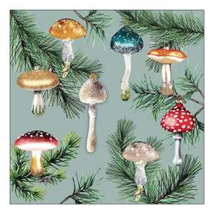 AMB.33319156 Mushroom ornaments mint papírszalvéta 33x33cm, 20db-os 106792086 - Háztartási papírtermék