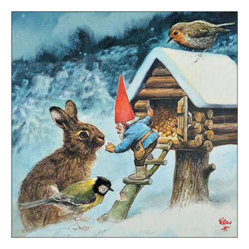 AMB.33319255 Gnome feeding animals papírszalvéta 33x33cm, 20db-os 106792118