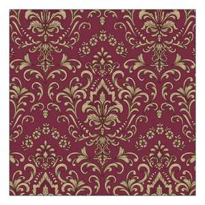 AMB.13319265 Baroque ornament bordeaux papírszalvéta 33x33cm, 20db-os 106792128 - Szalvéta
