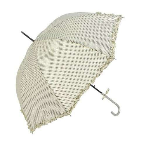 CLEEF.JZUM0030N Esernyő 100cm, fehér alapon fekete pöttyös 106792160