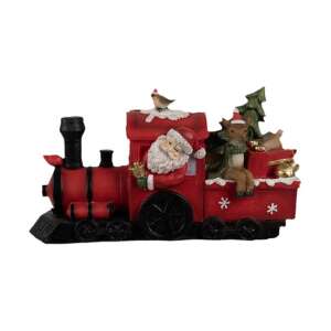 CLEEF.6PR4178 Mikulásmozdony LED-es, 19x7x10cm 106792211 - Szezonális dekoráció