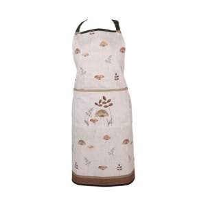 Clayre & Eef Little Forest Jewels bézs pamut kötény gomba mintával - Konyhai eszköz