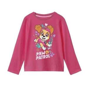 Tricou roz cu mânecă lungă pentru fete cu tematică Paw Patrol Skye, cu o grafică a lui Skye care zboară cu logo-ul Paw Patrol - Modă și îmbrăcăminte