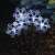 Lume et LED snowflake lights, cold white, 30cm tall, for outdoor and indoor use, in use