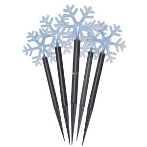 Коледни външни студено бели LED снежинки 30cm+50cm без батерии, с таймер