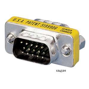 Adapter AV Equip D-Sub (VGA) - D-Sub (VGA) żółty (124320) 106796225 - Konwerter VGA