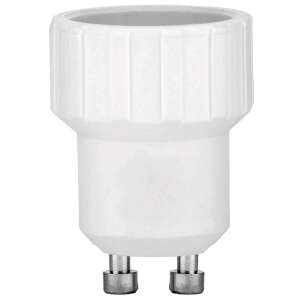 GU10-ról E14-re foglalat átalakító, fehér, kerámia - Entac