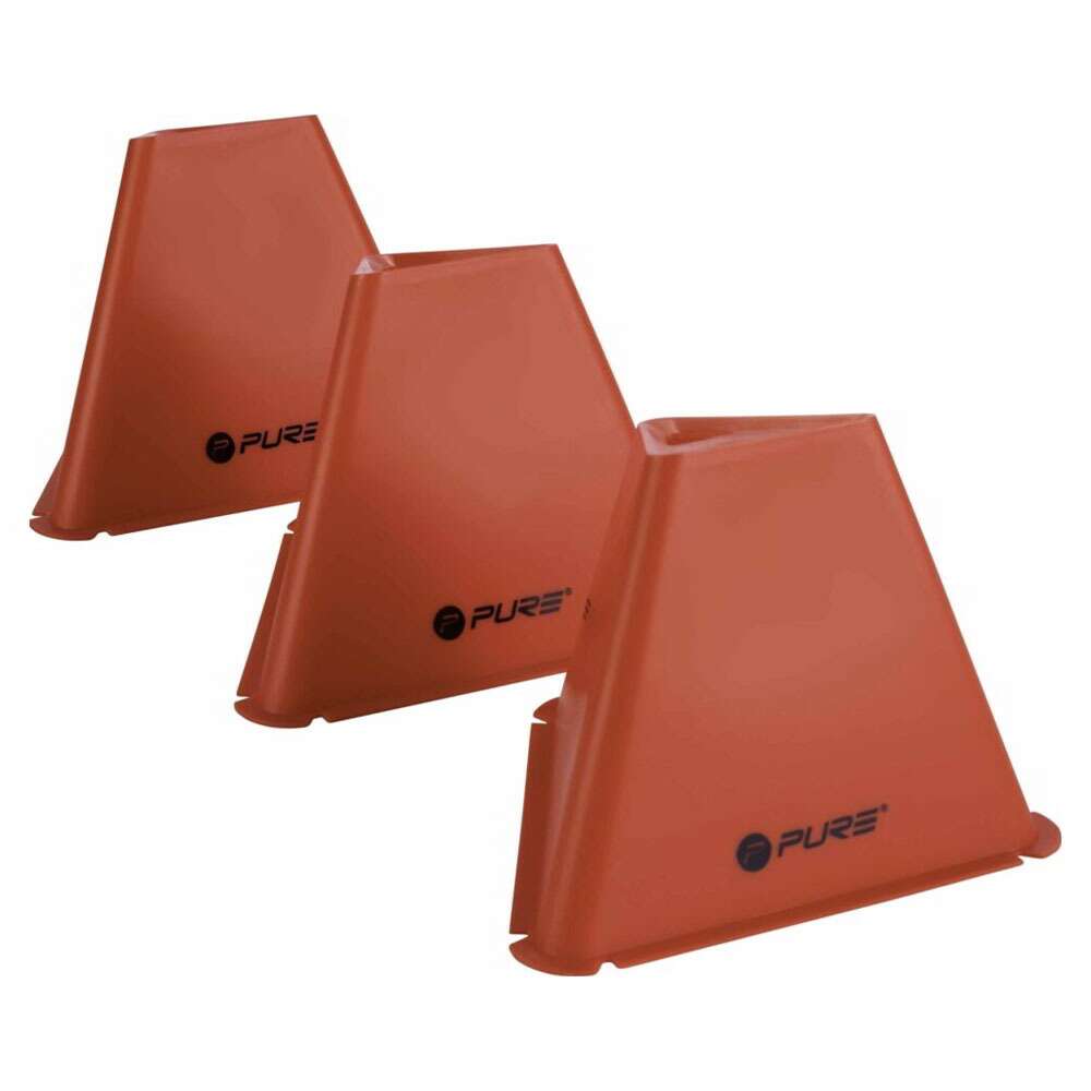 Pure2Improve | Triangle Cones Set of 6 | Red