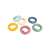 Set de inele colorate de construcție Smoby Little Tubo