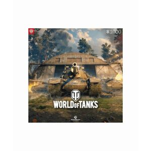 Közelkép a Good Loot World of Tanks 1000 darabos puzzle-ről, tankcsata jelenettel. - Good Loot