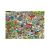 Felülnézet a Ravensburger A Kemping 1000 darabos puzzle illusztrációjáról