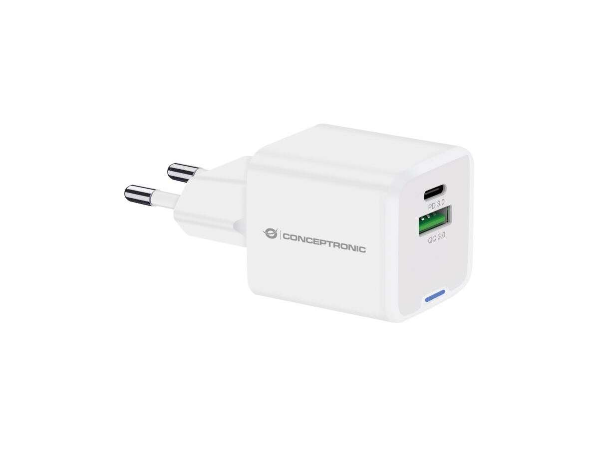 Ładowarka Conceptronic CONCEPTRONIC Ladegerät 2Port  20W,1xUSB-C,1xUSB-A   1.5m  ws