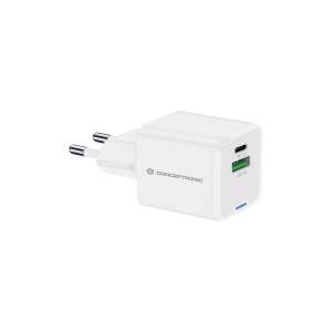 Încărcător de perete Conceptronic ALTHEA 15W GaN USB-C și USB-A, alb - Adaptoare de rețea