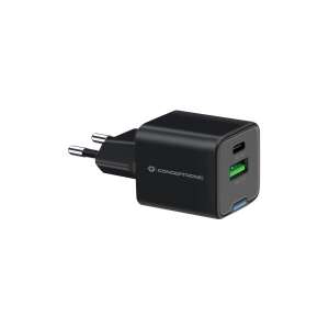 Conceptronic ALTHEA15B 20W USB-C und USB-A Netzladegerät, schwarz - Conceptronic