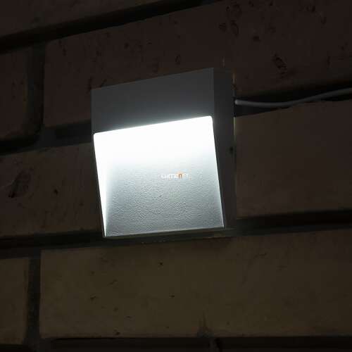 Avide Kano 3W 3W 183lm 4000K alb rece IP54 lampa de perete LED pentru exterior 10,5X10,5cm 43378659