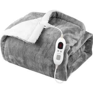 Pepita Electric heating blanket with 6 temperature settings 130x180cm #grey-white