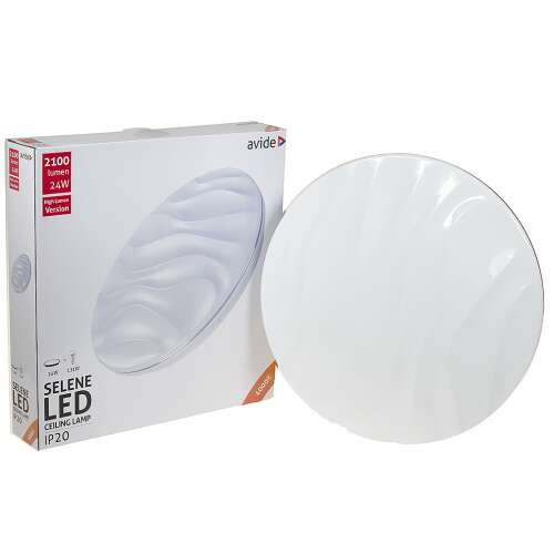 Avide Selene LED ceiling lamp, 38 cm, wavy, white, IP20
